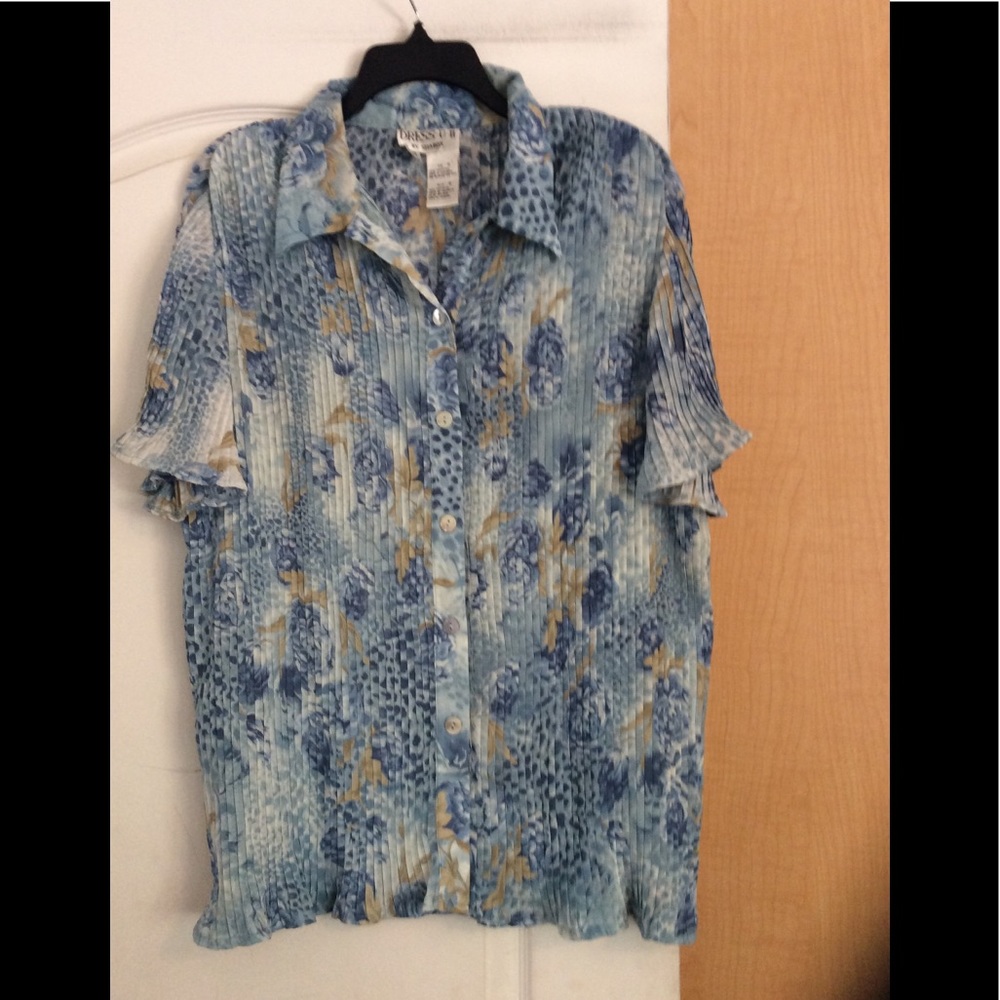 Multi colored floral women tunic top plus size 18